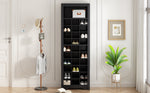 Walker Edison | Contemporary Design 30 Shoe Cubby Storage Cabinet Thumbnail