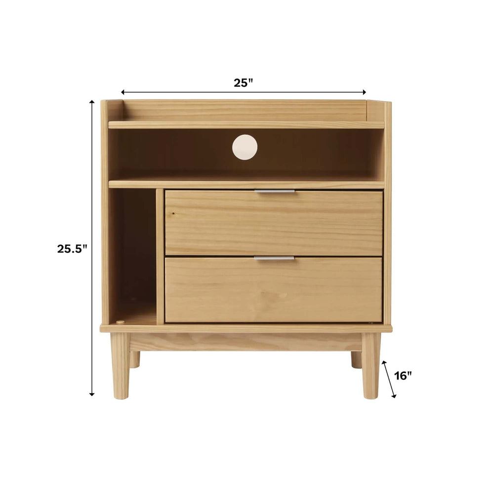 lee mid-century modern wood dresser product info and reviews Lee Mid-Century Modern Wood Nightstand – Walker Edison