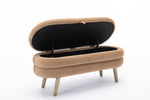 Walker Edison| Velvet Storage Bench Thumbnail