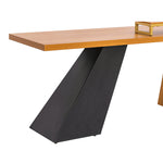 Walker Edison | Modern Wooden 63" Writing Desk with Monitor Stand Thumbnail