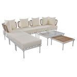 Walker Edison | Outdoor 8-Piece Sectional Sofa Set Thumbnail