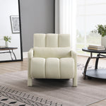 Walker Edison | Contemporary Modern Linen Upholstered Accent Chair Beige Thumbnail