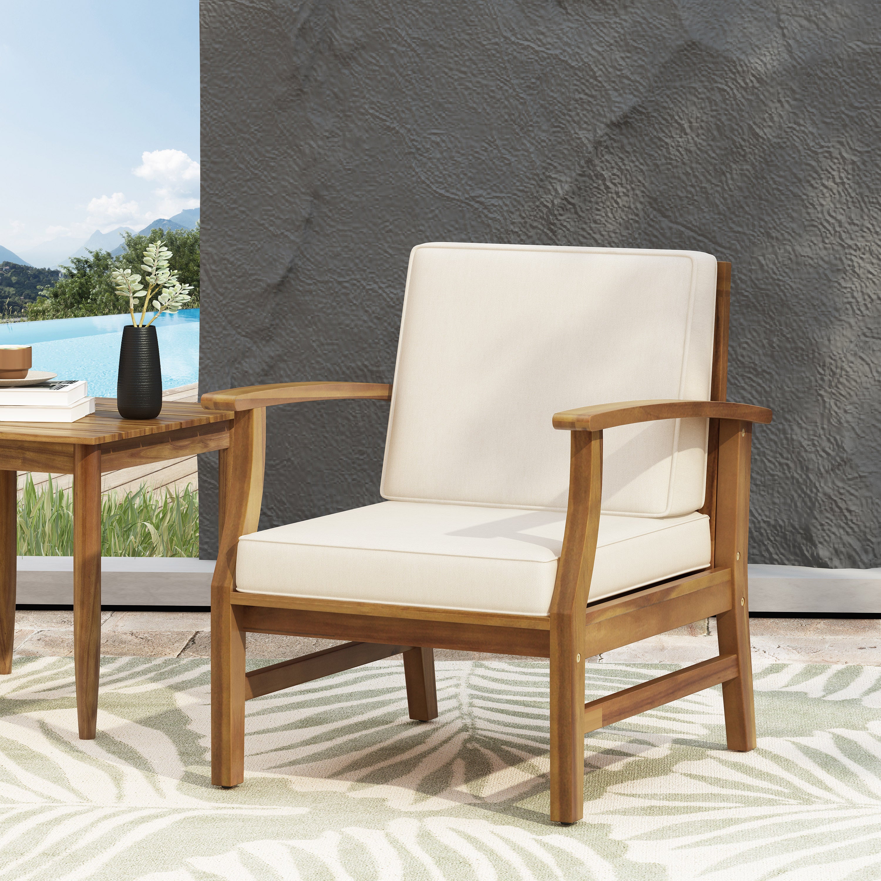 Walker Edison | Traditional Wood Club Chair