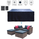 Walker Edison | 10 Pieces Modular Outdoor Patio Sectional Conversation Sofa Set Thumbnail