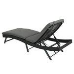 Walker Edison | Outdoor Wicker Lounge Adjustable Chair Thumbnail