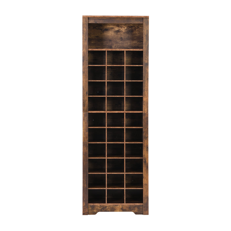 Walker Edison | Wood Tall Entryway Shoe Cubby Cabinet