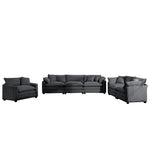 Walker Edison | 3 Piece Cloud Sofa Set Thumbnail