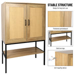 Walker Edison | Rattan Doors Storage Cabinet Thumbnail