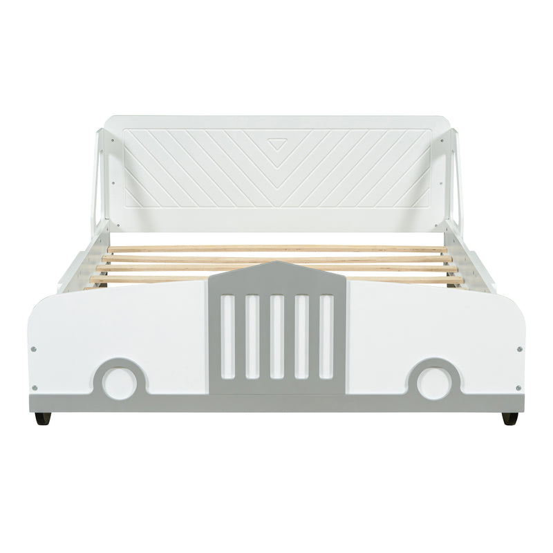 Walker Edison | Full Size Car Shaped Platform Bed