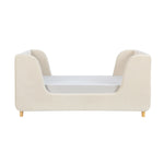 Walker Edison | Bodhi Upholstered Toddler Bed in Almond Thumbnail