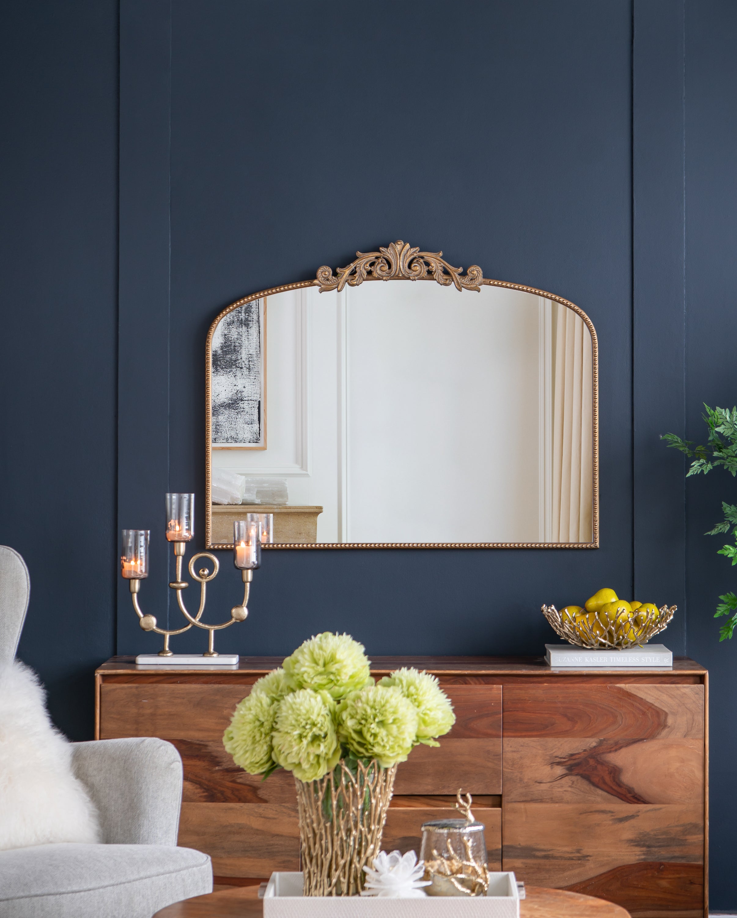 Walker Edison Fleur Design Arch Mirror - Thumbnail 4