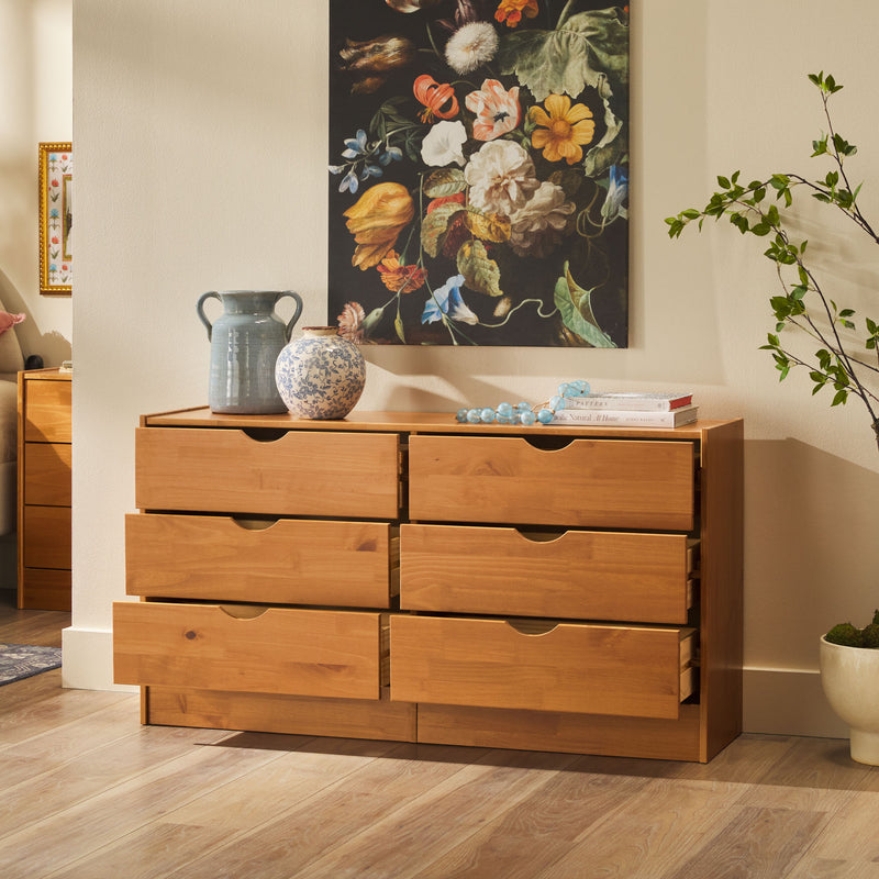 Declan 6-Drawer Solid Wood Dresser - RATING & REVIEW PROGRAM