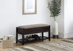 Walker Edison | Entryway Seating Bench with Shoe Storage Thumbnail