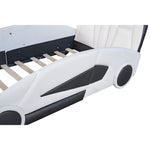 Walker Edison | Twin Size Race Car Shaped Platform Bed Thumbnail