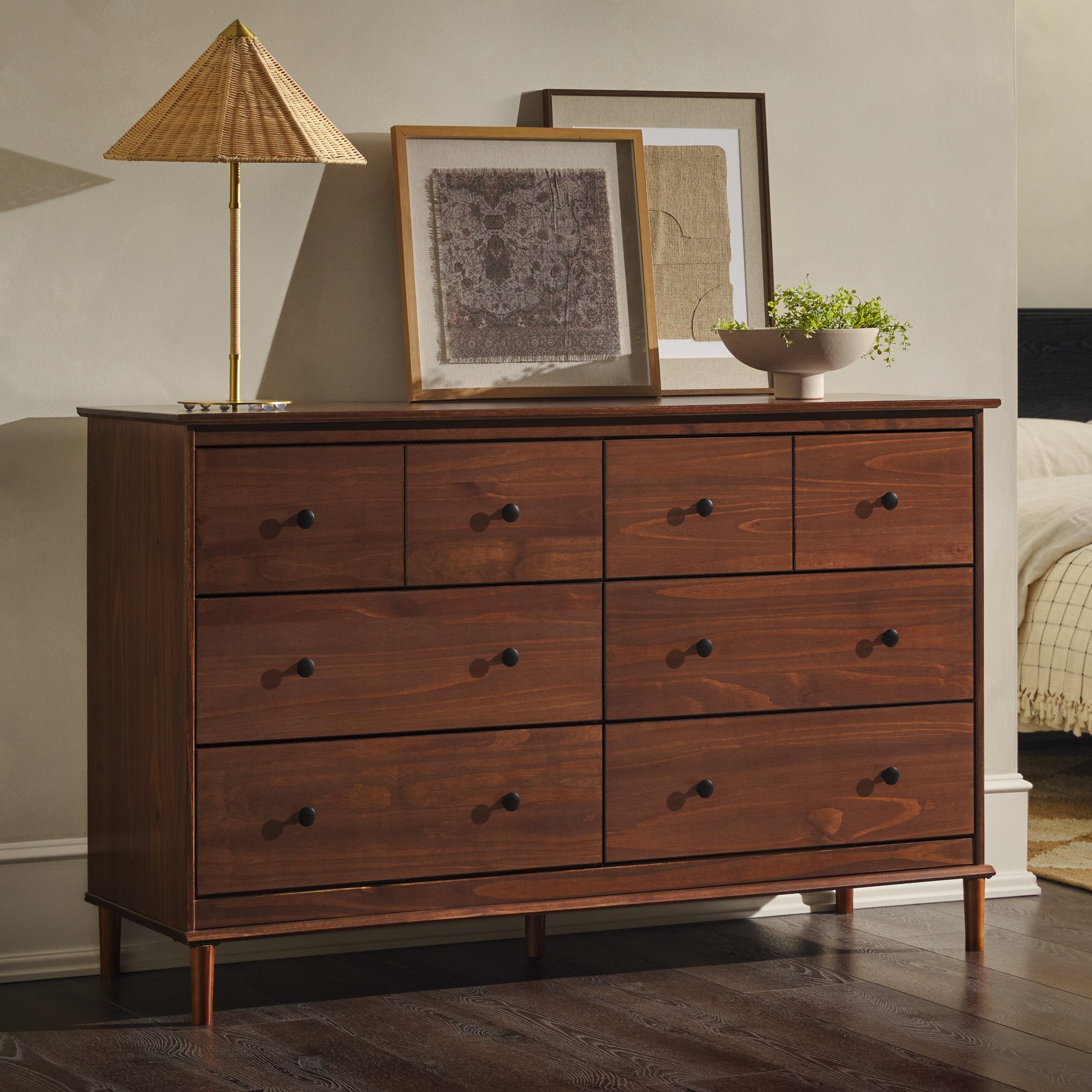 Spencer Solid Wood Transitional Dresser: Timeless Style – Walker Edison