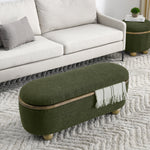 Walker Edison | Upholstered Storage Ottoman Bench Thumbnail