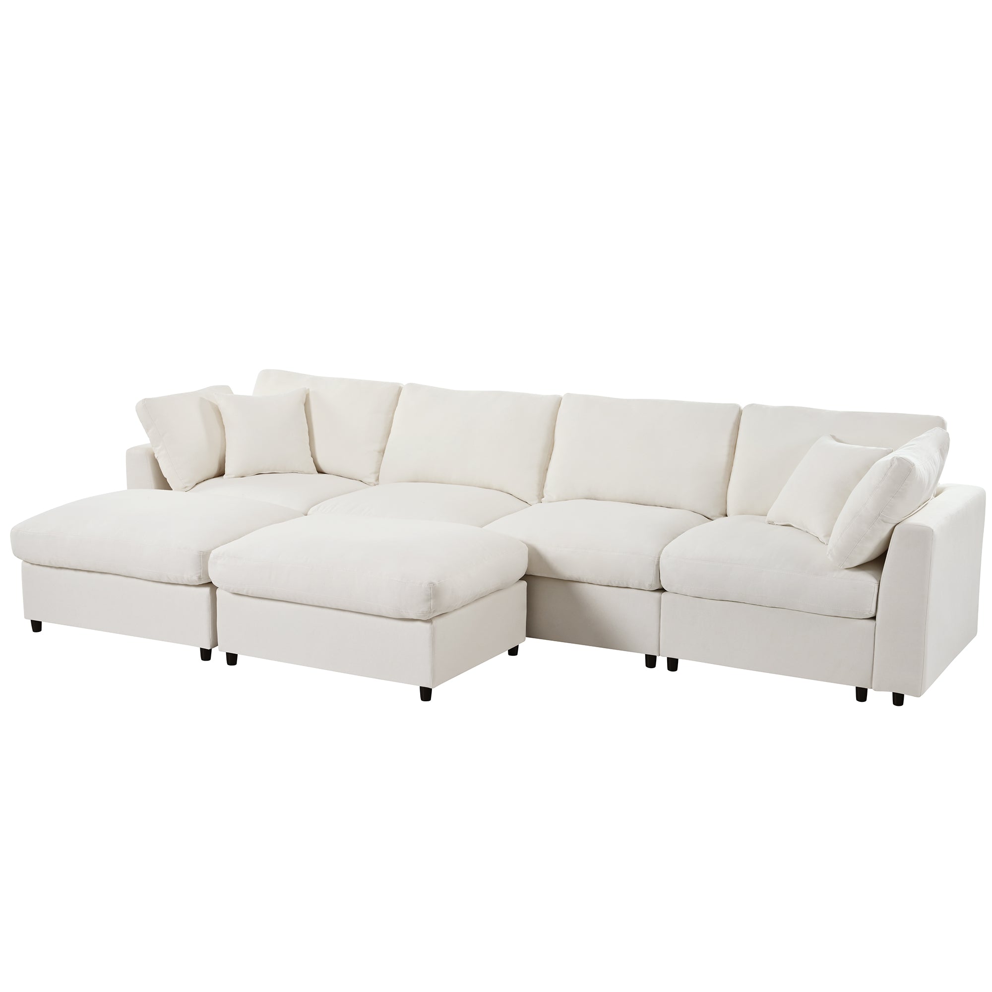 Walker Edison Modular Sectional Sofa - Thumbnail 2