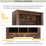 Walker Edison | Wood Tall Entryway Shoe Cubby Cabinet Thumbnail