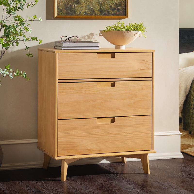 Sloane Mid Century Modern Solid Wood Collection (Dresser or Nightstand) Bedroom Walker Edison 