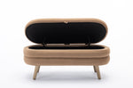 Walker Edison| Velvet Storage Bench Thumbnail