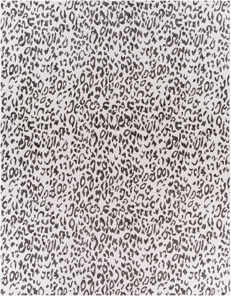 Alderbury White Leopard Print Rug Rugs Boutique Rugs 7'10" x 10'2" Rectangle 