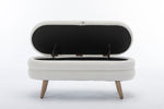 Walker Edison | Velvet Storage Bench Thumbnail