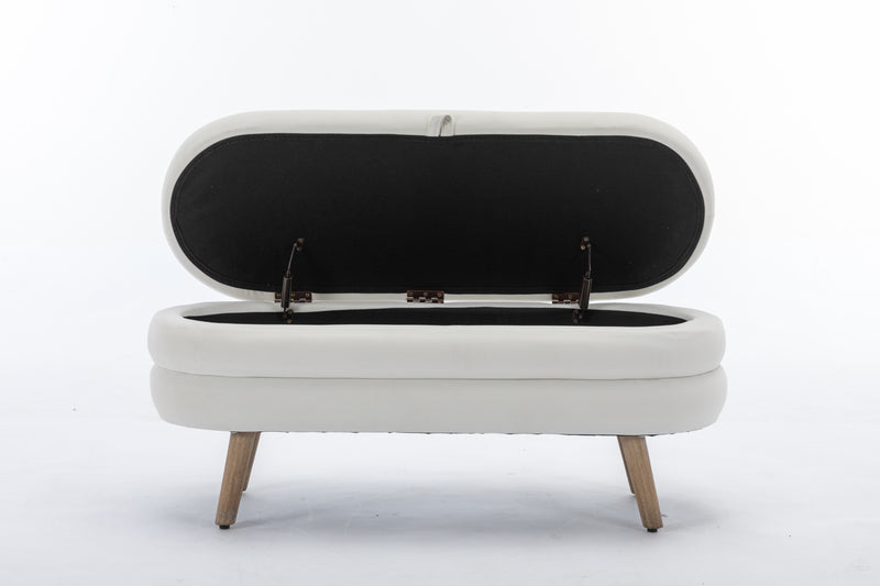 Walker Edison | Velvet Storage Bench