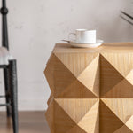 Walker Edison | Modern Embossed Pattern Side Table Thumbnail