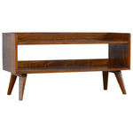 Walker Edison | Chestnut Nordic Storage Bench Thumbnail