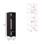 Walker Edison | Minimalist Tall Wardrobe Armoire Storage Cabinet with Mirrorlook Thumbnail