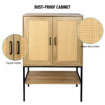 Walker Edison | Rattan Doors Storage Cabinet Thumbnail