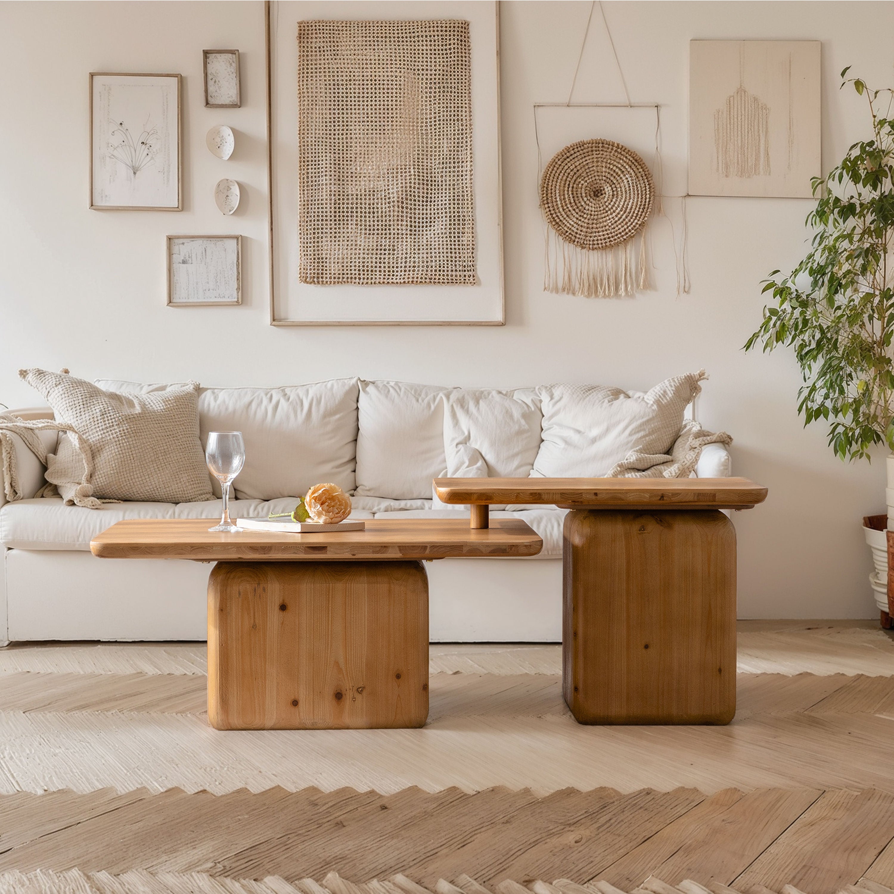Walker Edison Coffee Table - Thumbnail 3