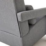 Walker Edison | Contemporary Modern Linen Upholstered Accent Chair with Pillow Thumbnail