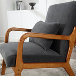 Walker Edison | Modern Accent Chair with One Pillow Thumbnail