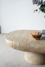 Walker Edison | Minimalist Oval Coffee Table Thumbnail