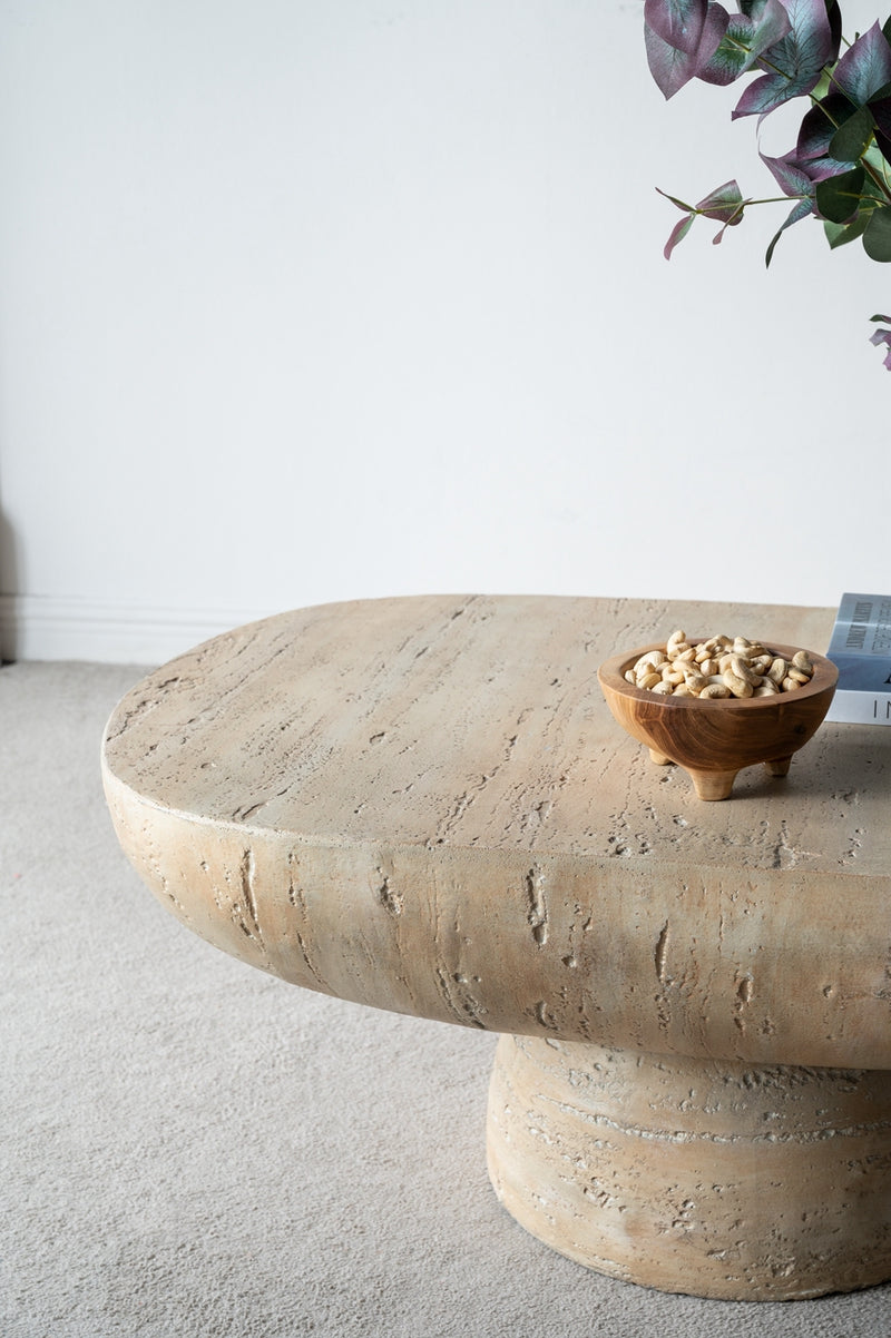 Walker Edison | Minimalist Oval Coffee Table