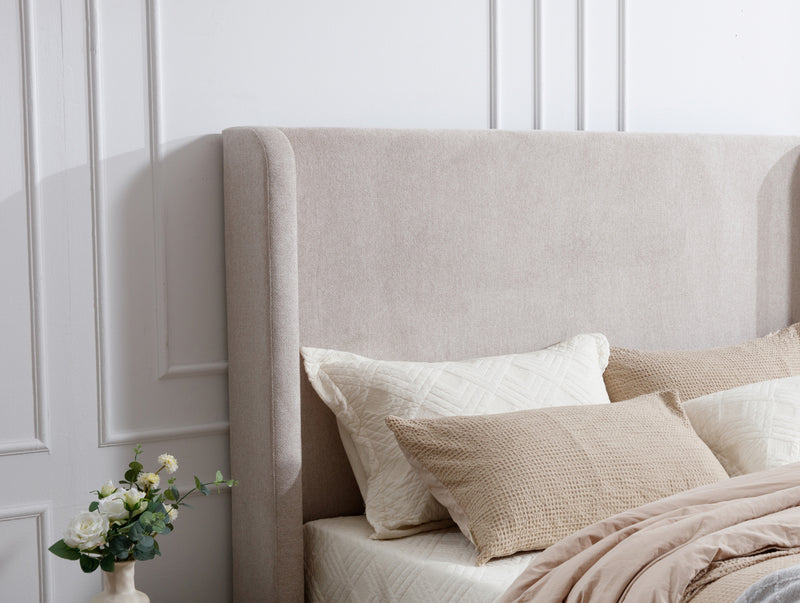 Walker Edison | Harper Tall Headboard Upholstered Bed