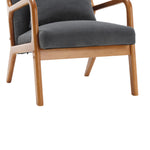 Walker Edison | Modern Accent Chair with One Pillow Thumbnail