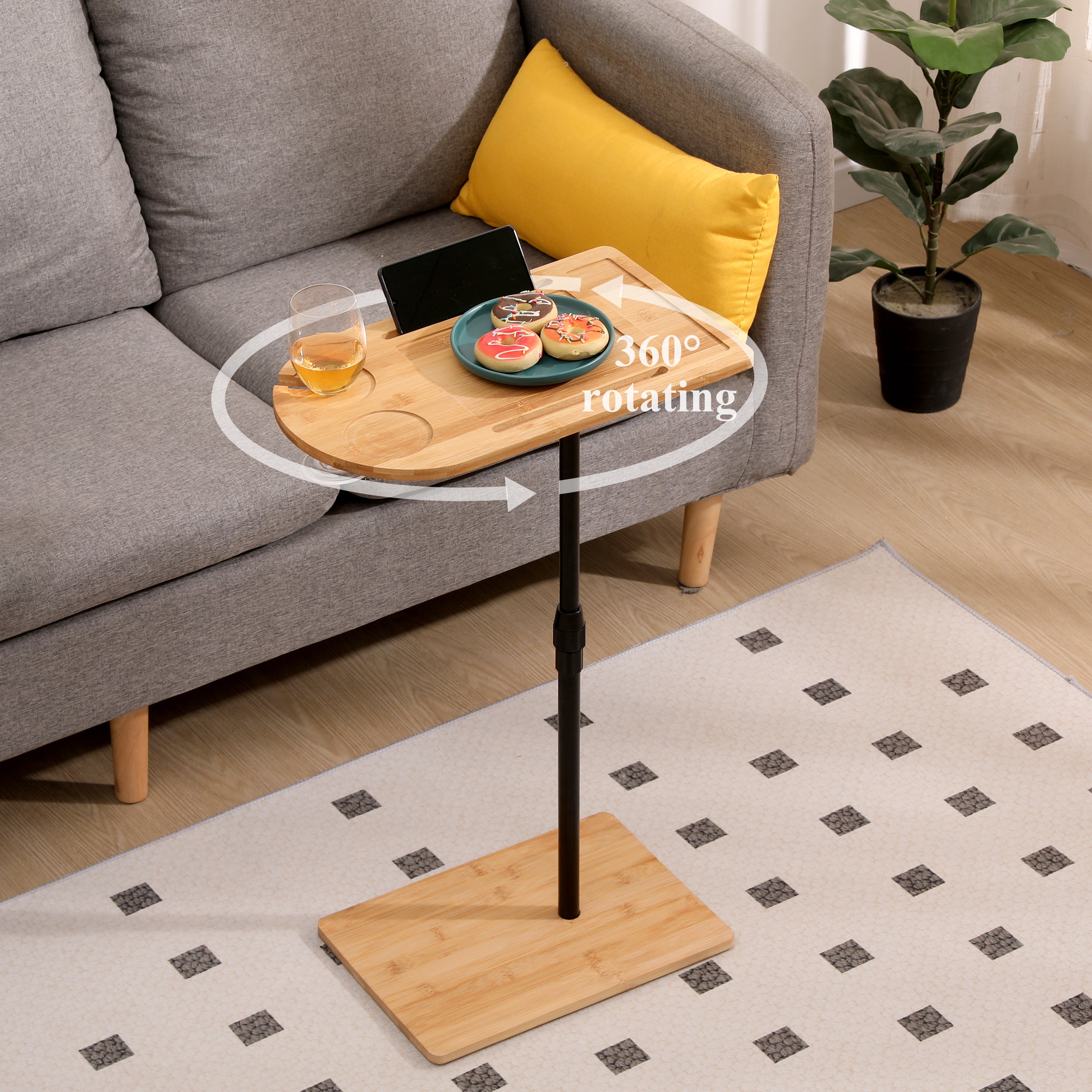 Walker Edison | Bamboo Sofa Table Tray