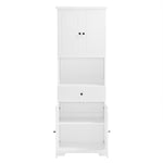 Walker Edison | White Tall Bathroom Storage Cabinet Thumbnail