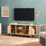 Chloe Modern Reeded TV Stand Thumbnail