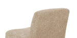 Walker Edison | Chenille Upholstered Armless Chair with Wood Legs Thumbnail