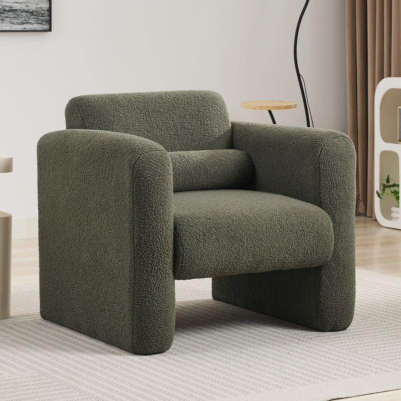 Walker Edison | Sherpa Modern Cloud Accent Chair