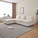 Walker Edison | Modern Modular Cloud Armless Sectional Sofa Couch Thumbnail