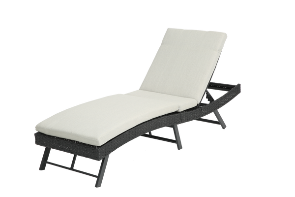 Walker Edison | Outdoor Wicker Lounge Adjustable Chair