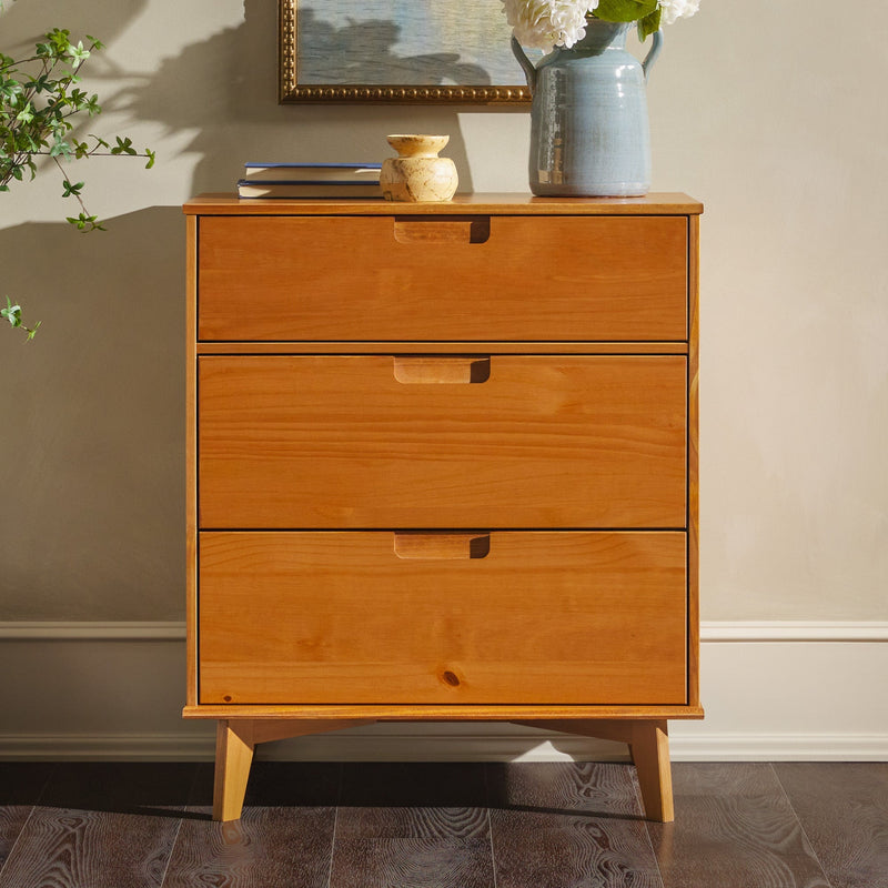 Sloane Mid Century Modern Solid Wood Collection (Dresser or Nightstand) Bedroom Walker Edison 
