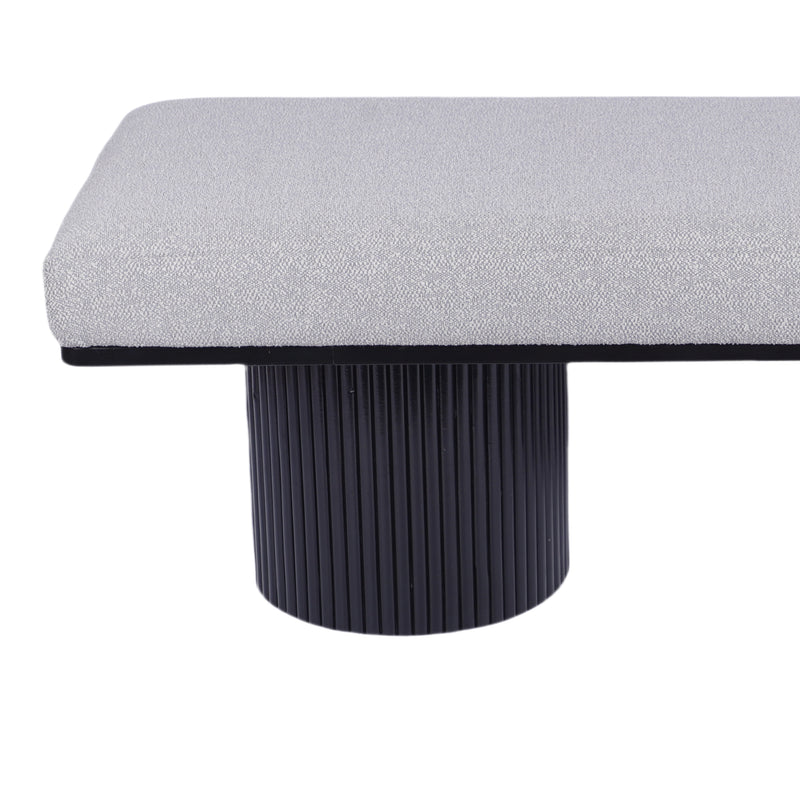 Walker Edison | Fluted Base Upholstered Bench