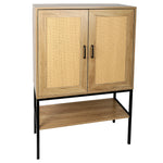 Walker Edison | Rattan Doors Storage Cabinet Thumbnail