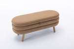 Walker Edison| Velvet Storage Bench Thumbnail