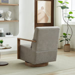 Walker Edison | Swivel Modern Upholstered Accent Chair Thumbnail